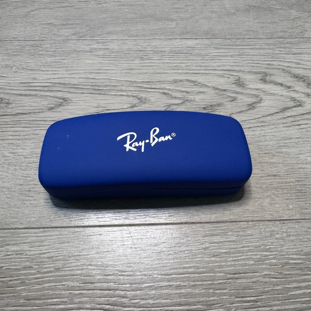 Ray-Ban Blue Hard Shell Glasses Case Red Interior Youth Kids